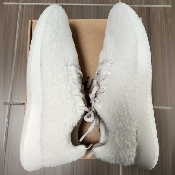 Allbirds Mens' Wool Runner Fluff Running Shoes ~WHITE ~Size 11 **NEW - Picture 8 of 12